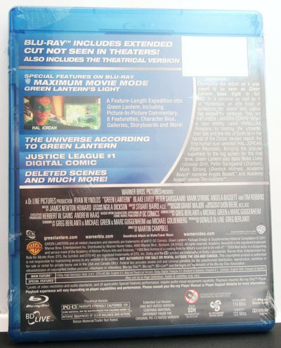 Green Lantern ~ 2011 ~ Ryan Reynolds Blake Lively Movie ~ New Blu-ray Disc