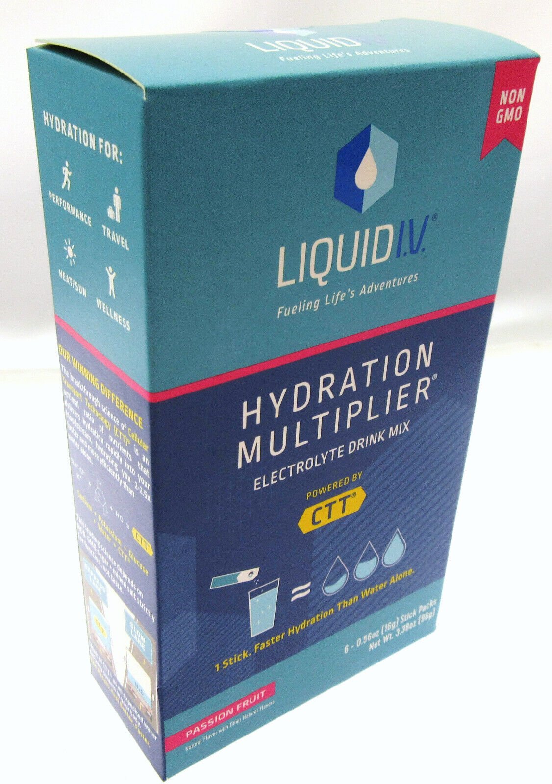 Liquid I.V. ~ Hydration Multiplier ~ Stick Packs ~ Passion Fruit ~ Drink Mix