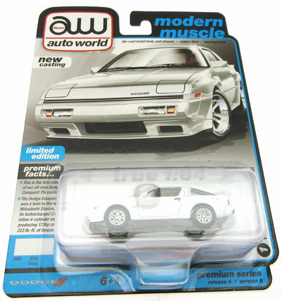 1986 Dodge Conquest TSi ~ White ~ Diecast Car ~ 1:64 ~ auto world