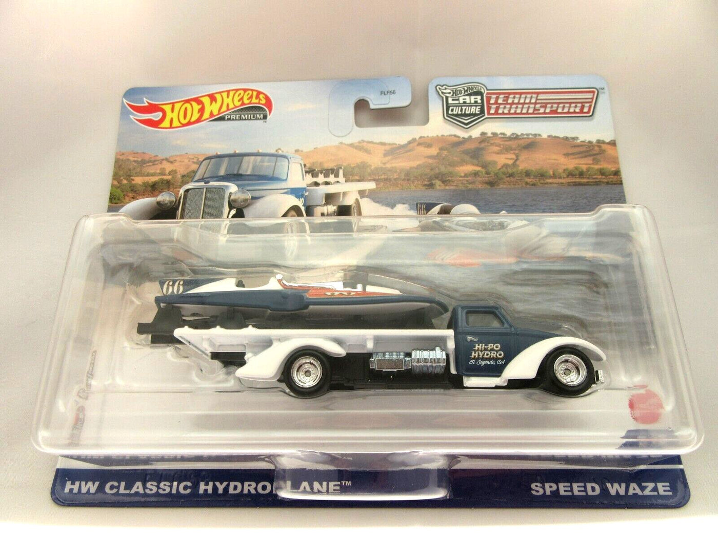 HW Classic Hydroplane Speed Waze ~ Hot wheels ~ Team Transport