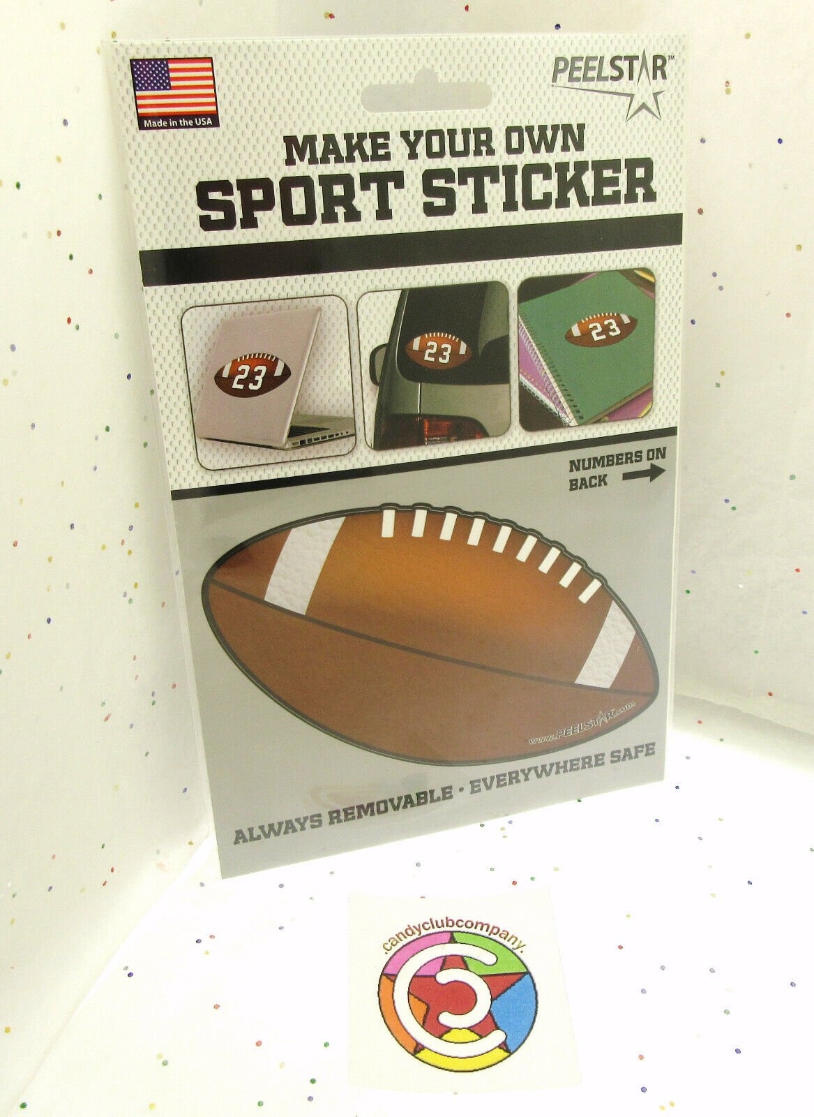 Make Your Own Sport Sticker ~ Football ~ Removable ~ By Peelstar
