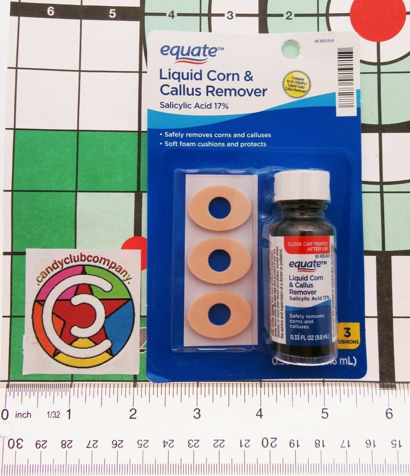 Equate Liquid Corn & Callus Remover Salicylic Acid Cushions Foot Feet Care