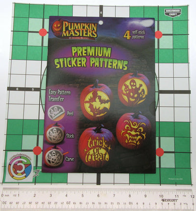 Pumpkin Masters ~ 4 Self Stick Patterns ~ Halloween ~ Premium Sticker Patterns!