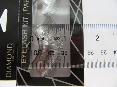 Eyelashes ~ Silver  Chrome ~ Adhesive Included ~ Lashes ~ Costume Wear Halloween