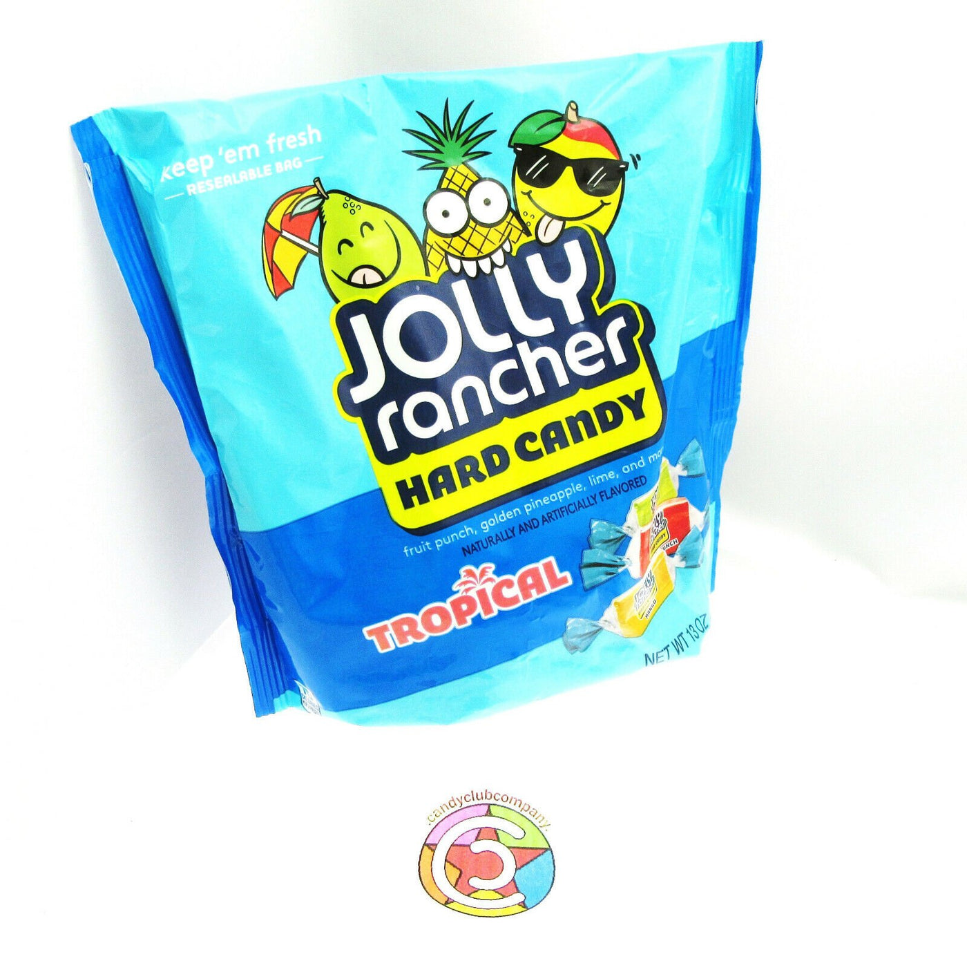 Jolly Rancher ~ Tropical ~ Hard Candy American ~ 13oz Resealable Bag