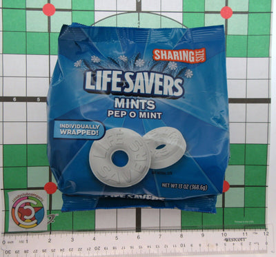 Lifesavers ~ Pep O Mint ~ Individually wrapped Hard candy ~ 13oz Bag