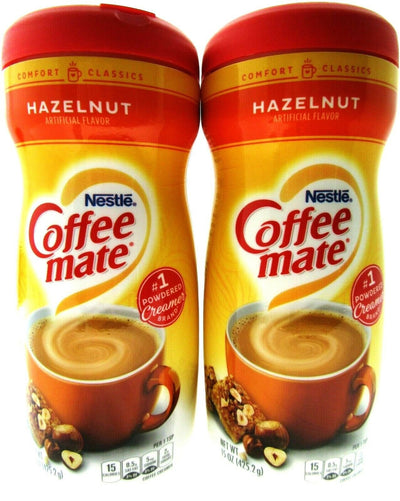 Coffee Mate ~ Hazelnut ~ Creamer 15 oz containers ~ Lot of 2