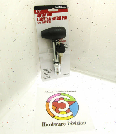 Locking Hitch Pin ~ 5/8 inch Dia. ~ Rotating ~ Class 1 & 2 ~ By Haul Master