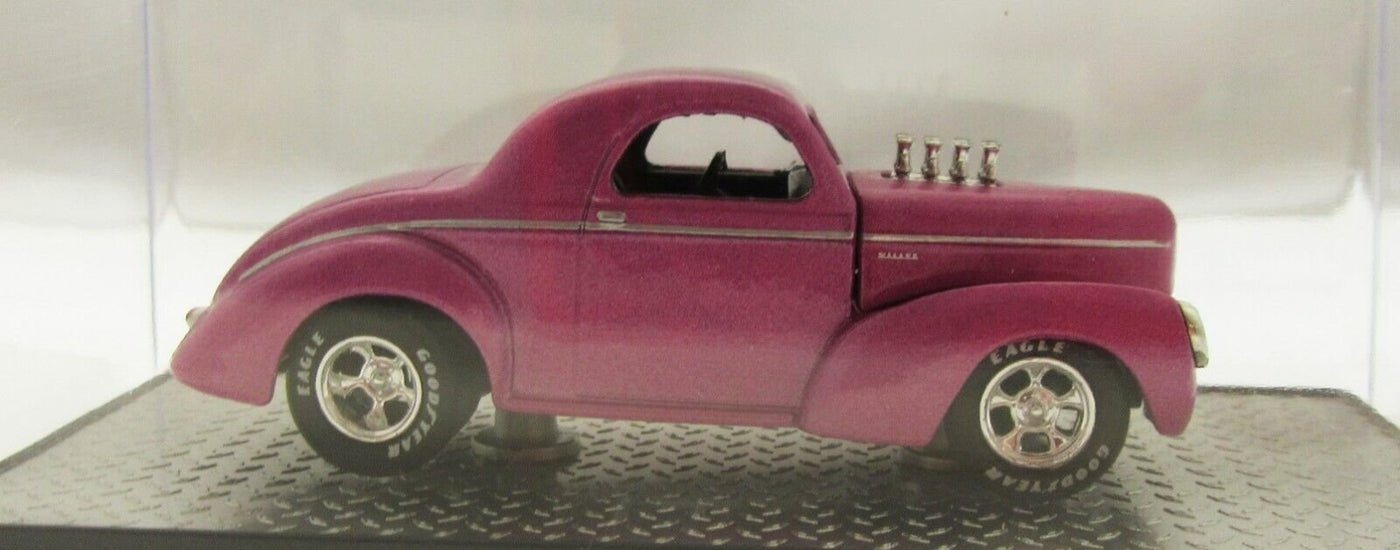 1941 Willys Coupe ~ PINK ~ M2 Details ~ 1:60 scale ~ Die Cast Car