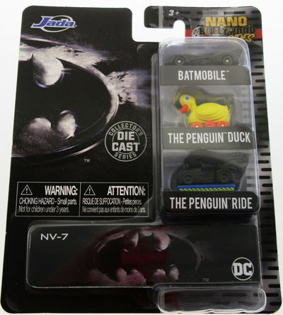 BATMAN Nano Hollywood Rides ~ Jada Batmobile, Penguin Duck & Ride Die Cast Cars