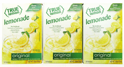 True Lemon ~ 10 pk ~ Original Lemonade ~  Real Flavor From Real Fruit ~ Lot of 3