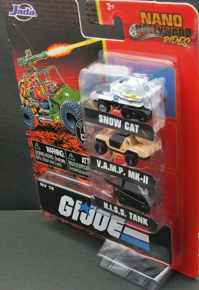 GI JOE Nano Hollywood Rides ~ Snow Cat  VAMP MK-II HISS Tank Jada Die Cast Cars
