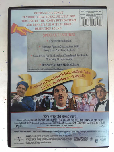 Monty Pythons the Meaning of Life Movie Comedy Popcorn DVD