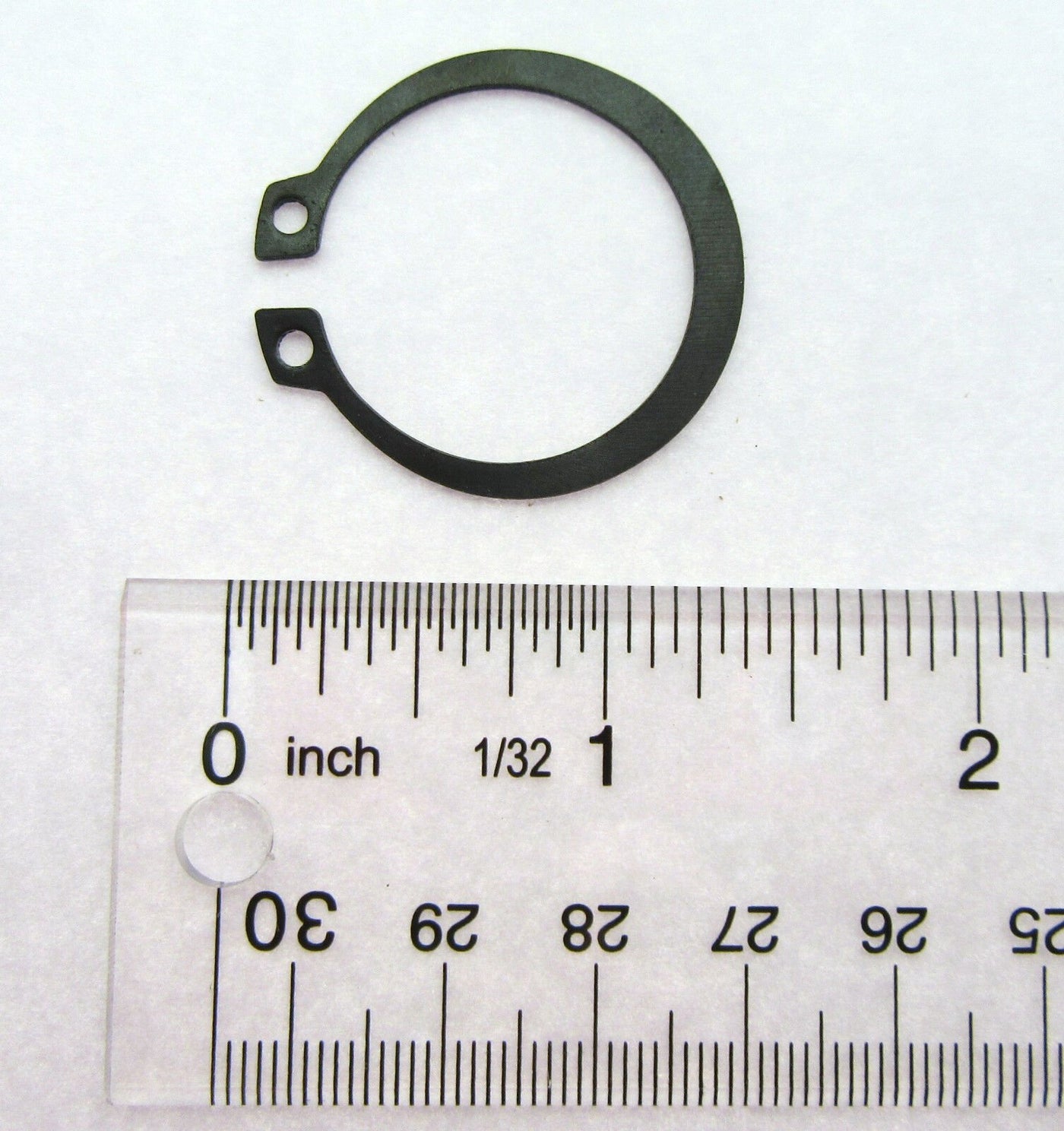 External Retainting Snap Ring ~ 1 1/8 inch~ Black Oxide ~ Spring Steel