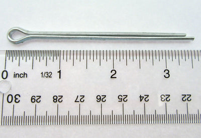 Cotter Split Pin ~ 5/32 inch x 2 1/2 inch ~ Extra Long ~ Zinc Plated ~ 2 Pack