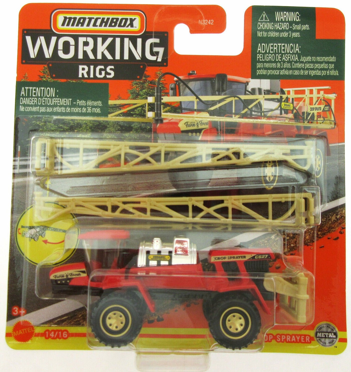 Matchbox Working Rigs ~ Crop Sprayer CS27 ~ Metal