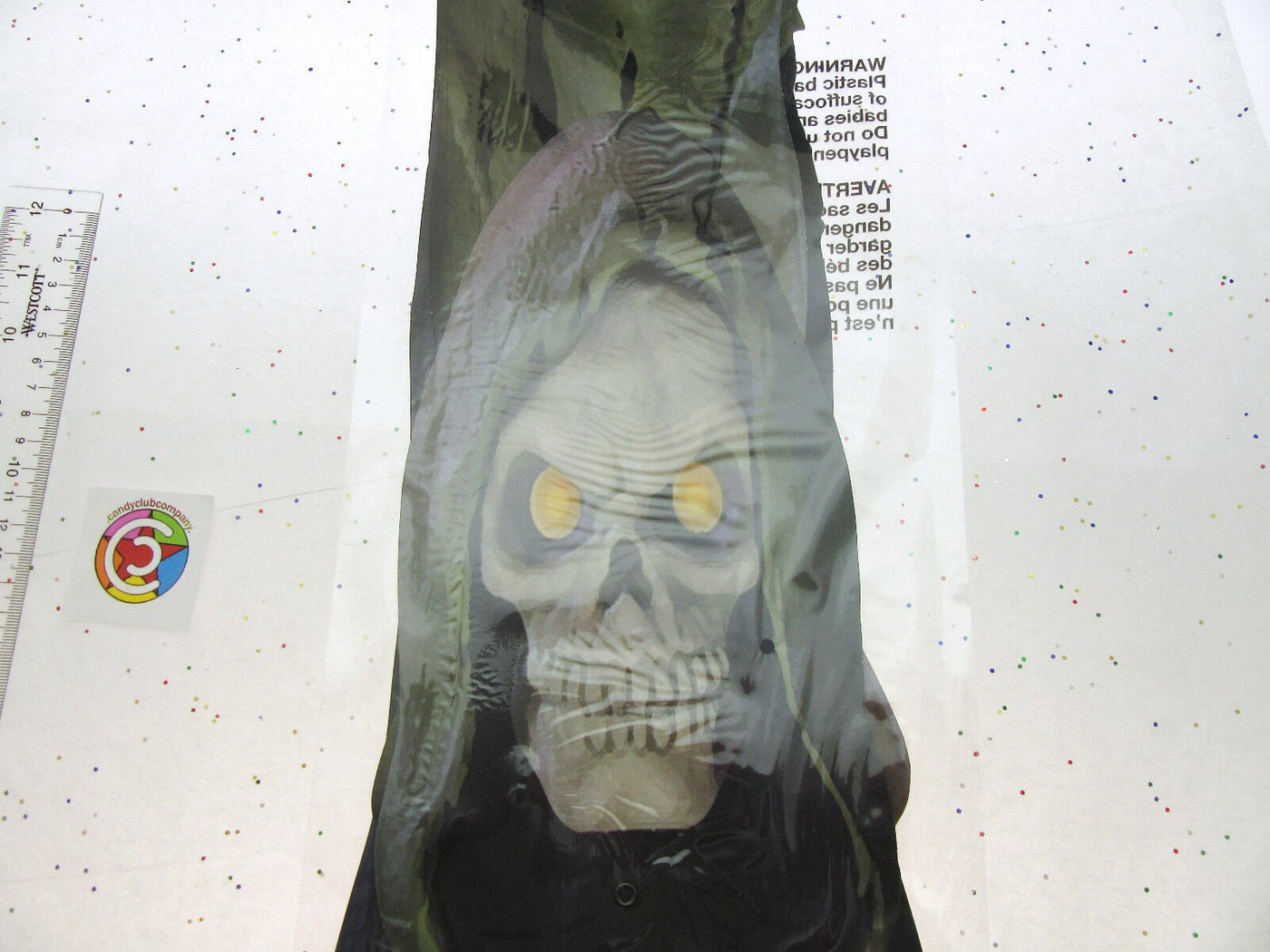 Door Spook ~ Skeleton in Robe ~ Happy Halloween! ~ Scary ~ Door Decor