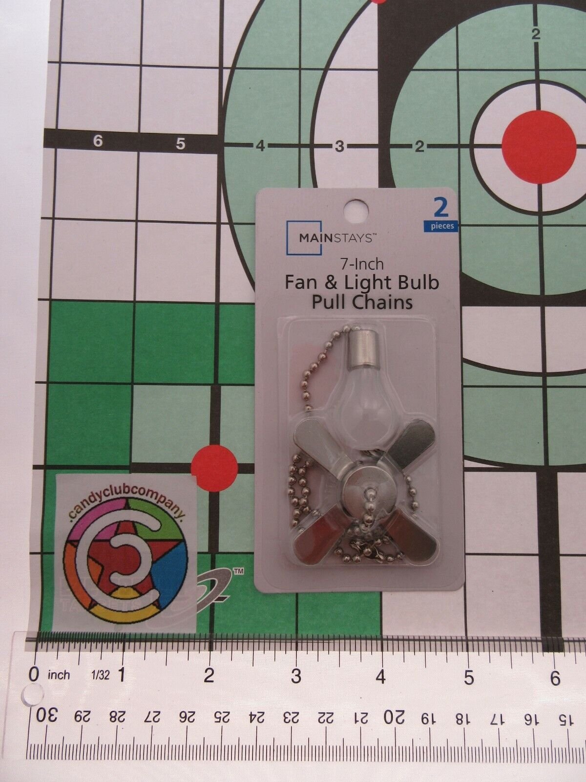 Mainstays Fan & Light Bulb Pulls - Decorative Ceiling Fan Pull Chains