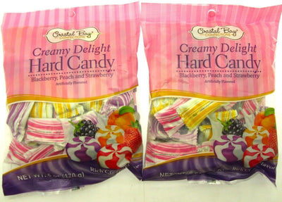 Creamy Delight Hard Candy ~ Coastal Bay 6oz bag Lot of 2