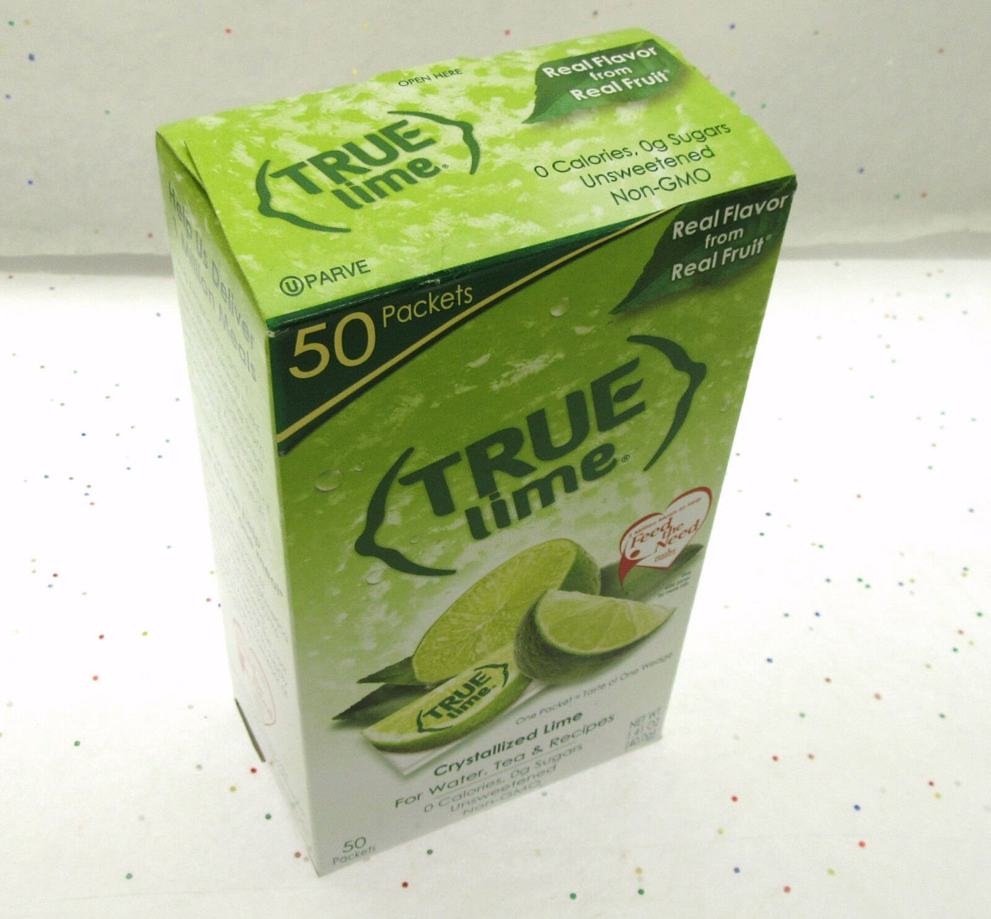 True Lime ~ Crystallized Lime ~  Real Flavor From Real Fruit ~ 50 Packets