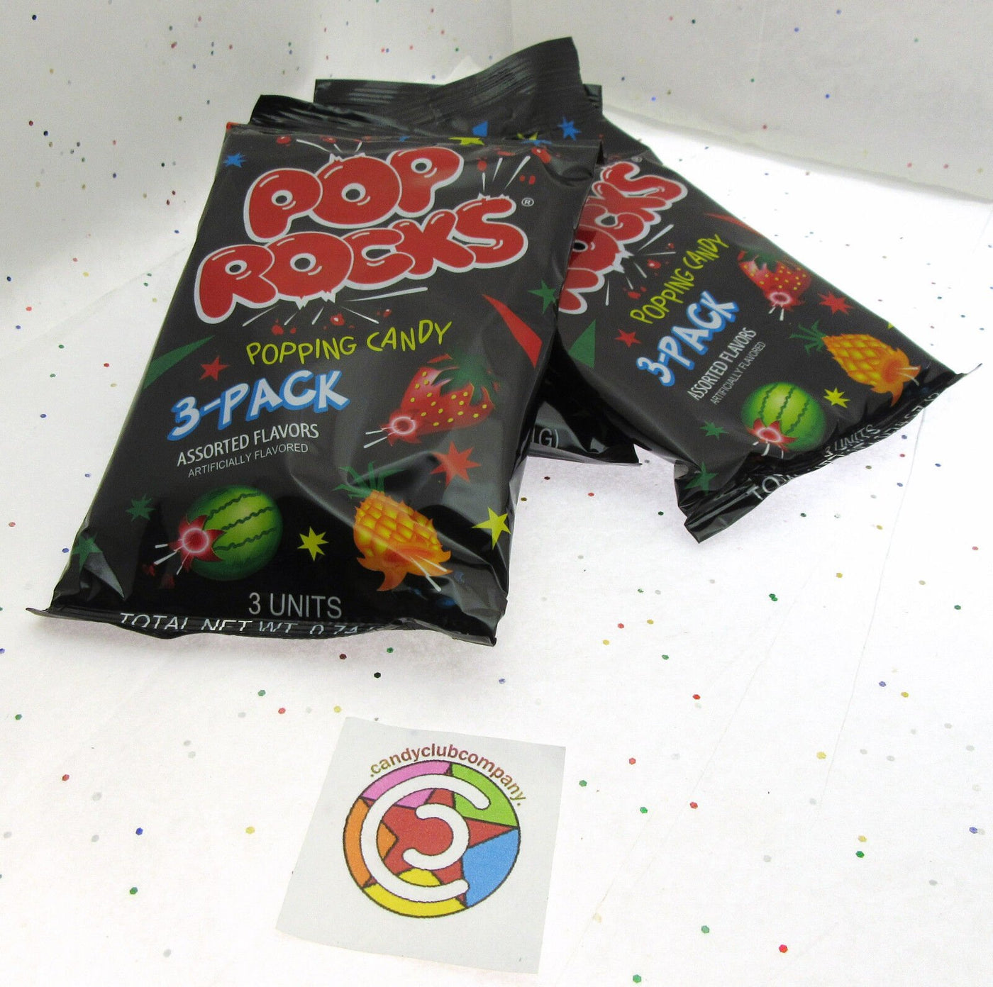 Pop Rocks Pineapple Melon Strawberry ~ America Popping Candy ~ Lot of 3