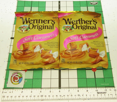 Werther's Soft Caramels 4.51oz Bag Chews Pink Label Soft Candies ~ Lot of 2