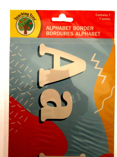 Teaching Tree Alphabet Border 7 pack Educational Poster - Multicolor