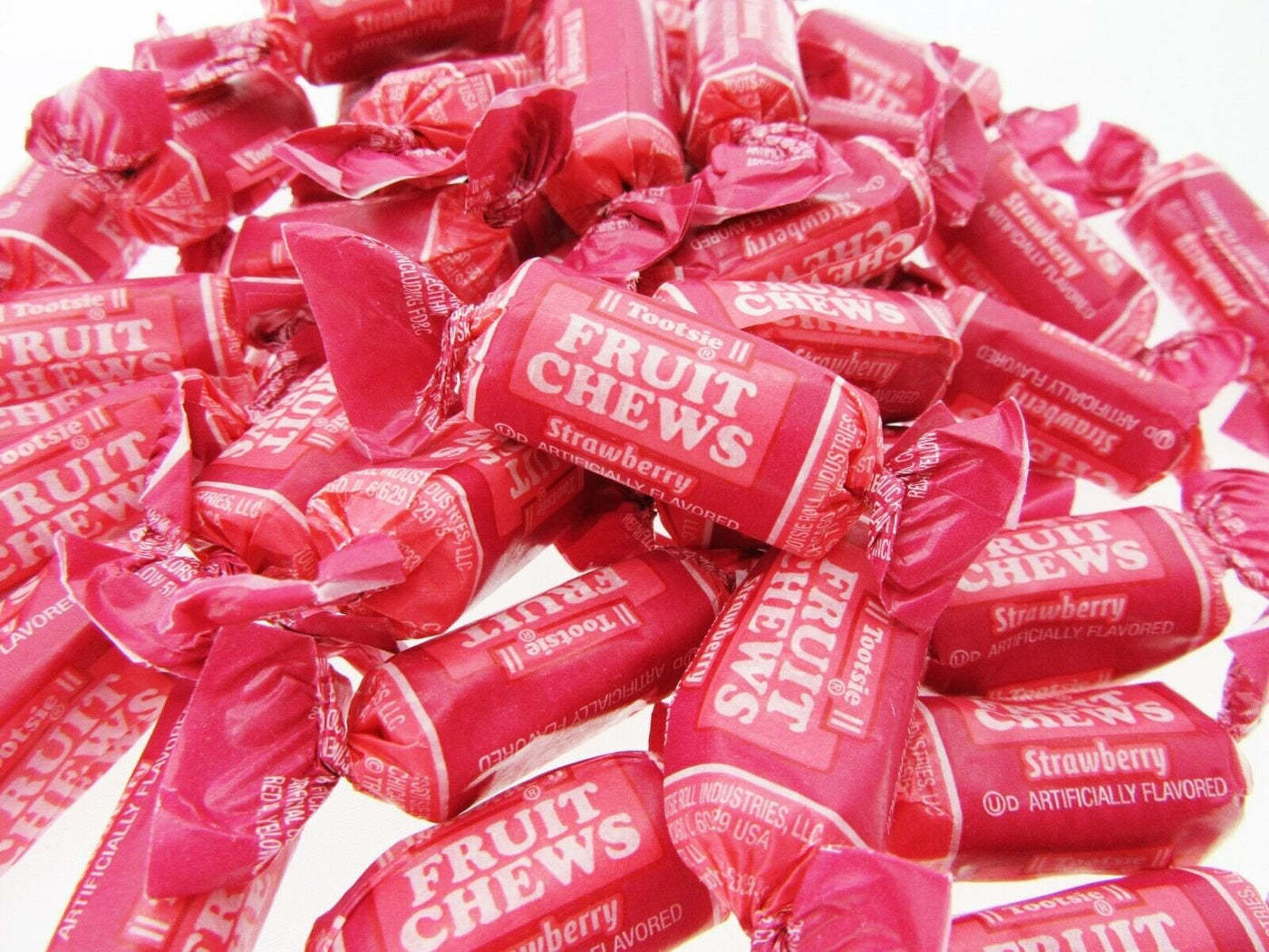 Tootsie Roll Strawberry 16oz Fruit Chews Candy One Pound ~ NEW FLAVOR