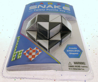 Magic Snake ~ Black ~ Twisty Puzzle Nostalgic Toy Create Endless Shapes