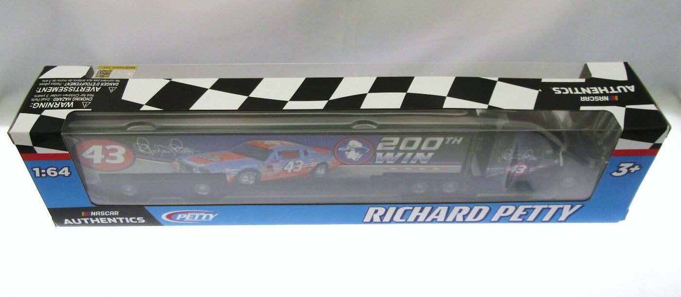 Richard Petty 43 ~ 200th Win ~ Tractor Trailer ~ NASCAR ~ Die Cast 1:64 Scale