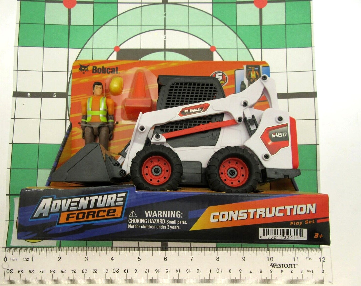 Bobcat & Figure ~ Adventure Force Construction ~ Yellow