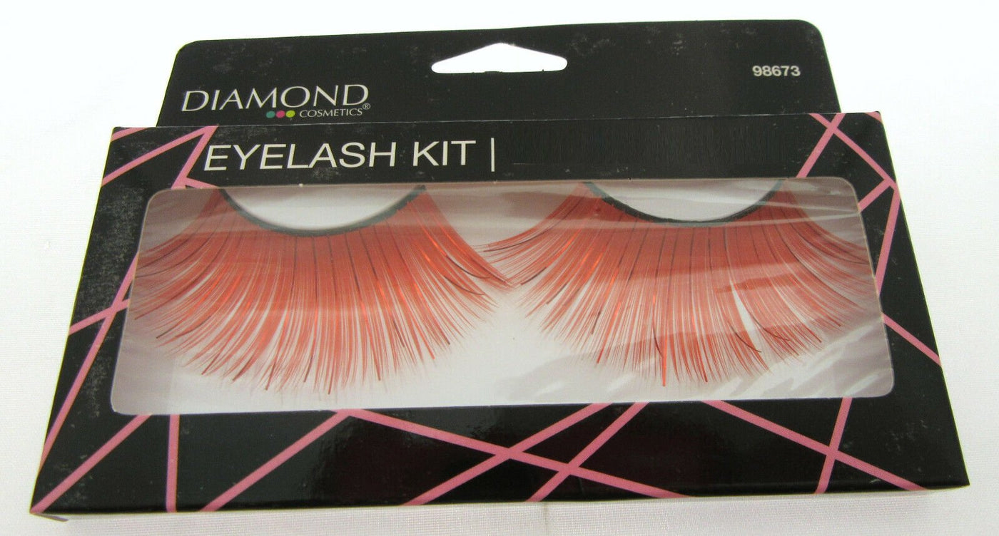 Eyelashes ~ Burnt Orange ~ Adhesive Included ~ Eye Lash Lashes ~ Costume Wear