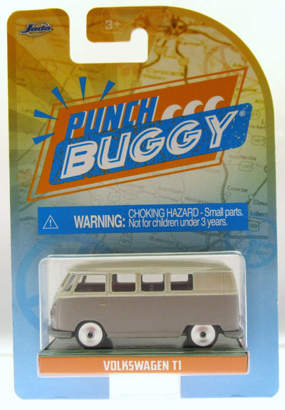 VW T1 Van ~ Punch Buggy ~ Tan & Gray ~ 1:59 Scale