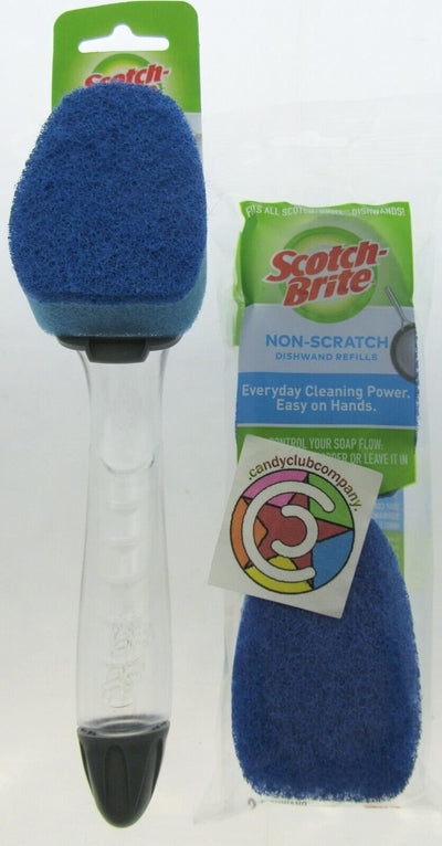 Scotch-Brite Dishwand Soap Dispenser Non Scratch Scrubber Refill Kitchen Scour2