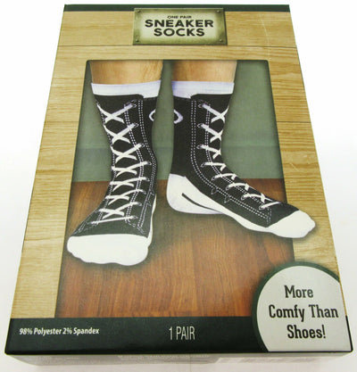 Sneaker Socks ~ Fits Shoe Size 8-12 ~ Crew ~ 1 Pair ~ FUN!