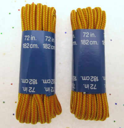 Boot Shoe Laces ~ 2 ~ 72 inch / 182cm ~ Tan