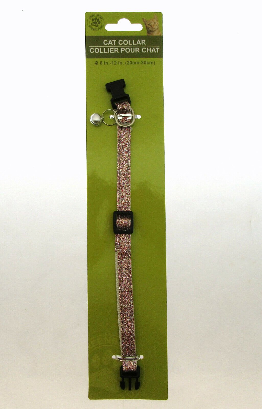 Cat Collar by Greenbrier Kennel Club ~ With Bell ~ Pink Sparkle!