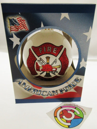Fire Department Christmas Tree Ornament "First in last out" ~ American Pride
