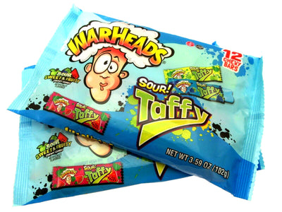 NEW! Warheads ~ Sour Taffy ~ 3.59oz Bag ~ Lot of 2
