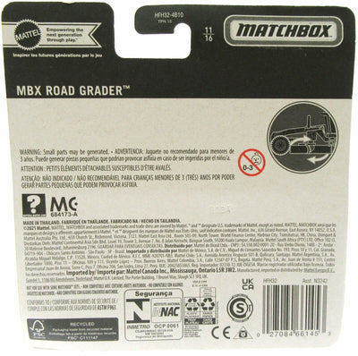 Matchbox Working Rigs ~ MBX Road Scraper ~ Metal