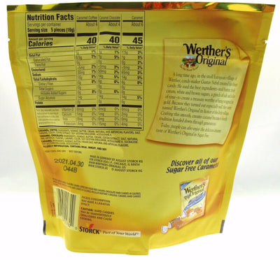 Werther's Sugar Free Assorted 7.70oz bag Hard Candy Candies Caramels Sweets