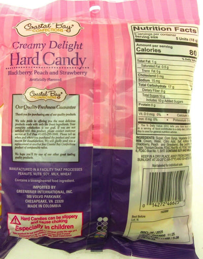 Creamy Delight Hard Candy ~ Coastal Bay 6oz bag Lot of 2