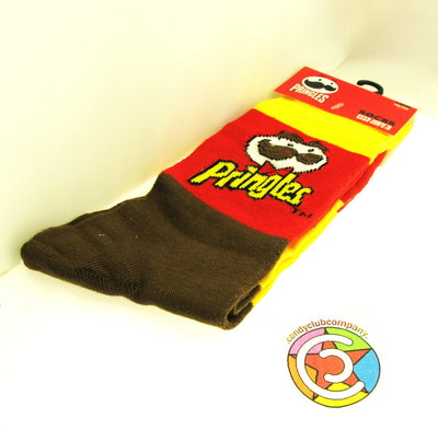 One Pair of Pringles Crew Socks for Men Shoe Sizes 6 - 12