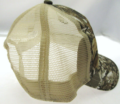 US Flag Cap Headwear Vented Hat ~ Camouflage Head ~ One Size ~ A