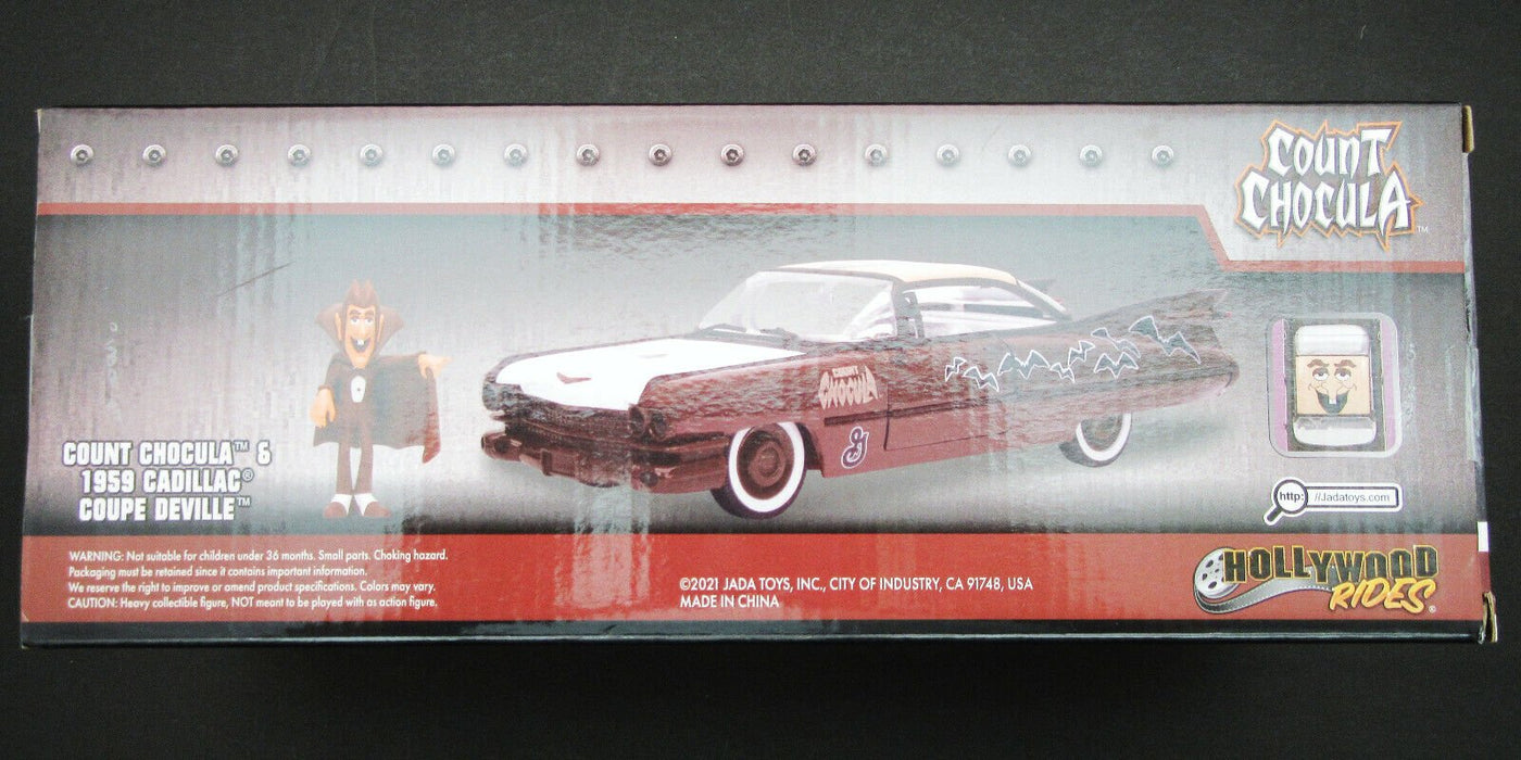 Count Chocula & 1959 Cadillac Coupe Deville~ Die Cast Car ~ 1:24