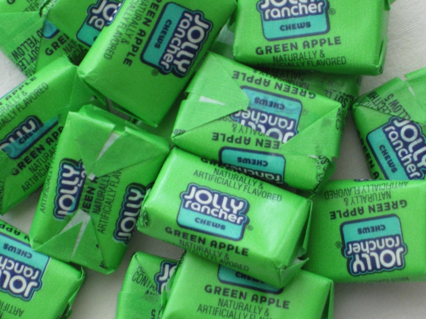 Jolly Rancher Green Apple Chews ~ 8oz American Favorite candy ~ Half Pound sweet