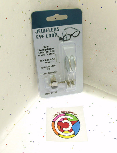 Jewelers Eye Loop ~ Dual Swing Down Lens ~ Clip On Loupe ~ 16.5X Magnification