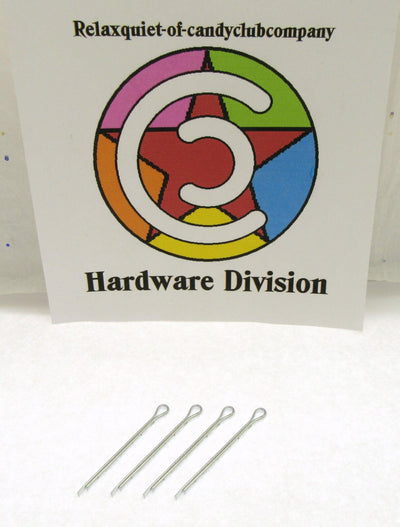 Cotter Split Pin ~ 3/32 inch x 1 1/2 inch ~ Extra Long ~ Zinc Plated ~ 4 Pack