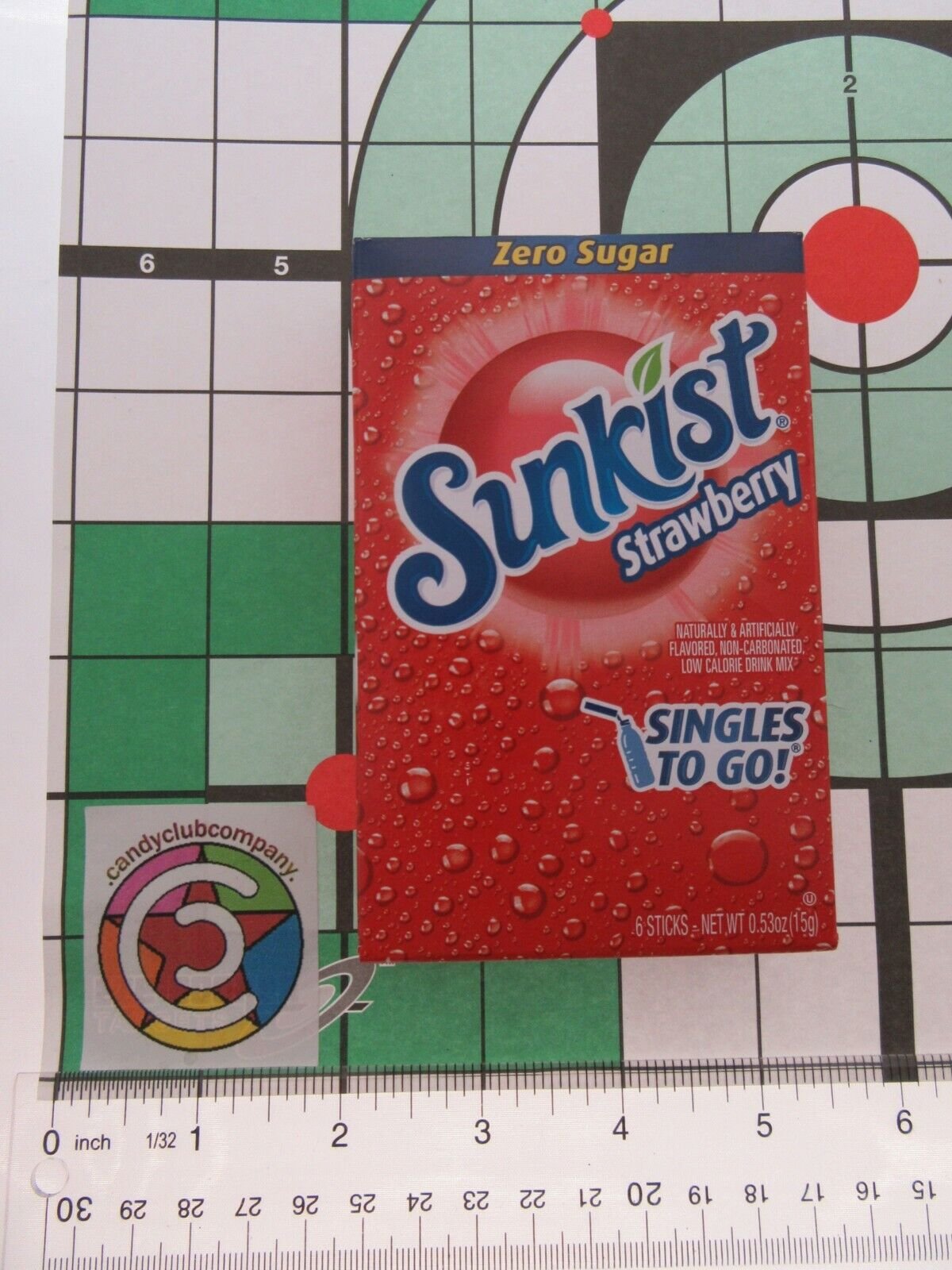 Sunkist Strawberry ~ Packets ~ Zero Sugar Free ~ Drink Mix ~ 3 Boxes