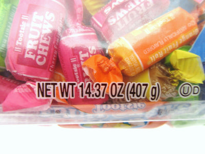 Tootsie Roll Fruit Chews Assorted Fruit Rolls Candy Candies ~ 14.37oz bag